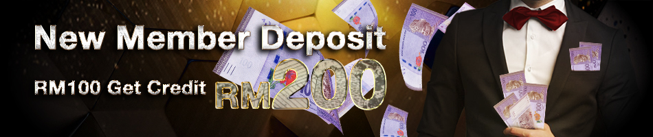 New member deposit rm100